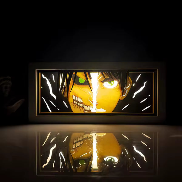 Eren Yeager Light Box — Attack on Titan Anime Decor