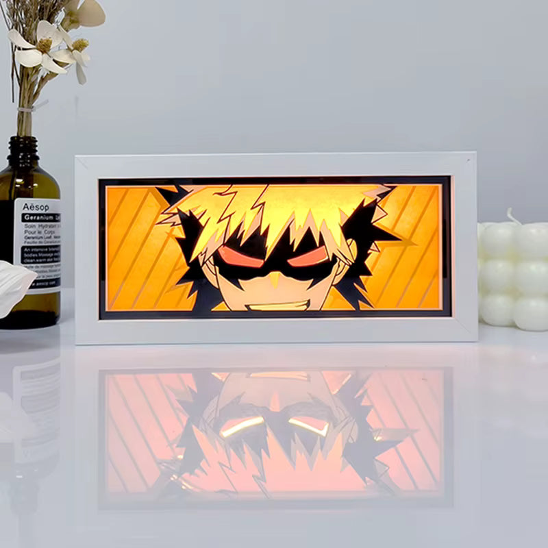 Katsuki Bakugo Hero Form Light Box — My Hero Academia Anime Decor