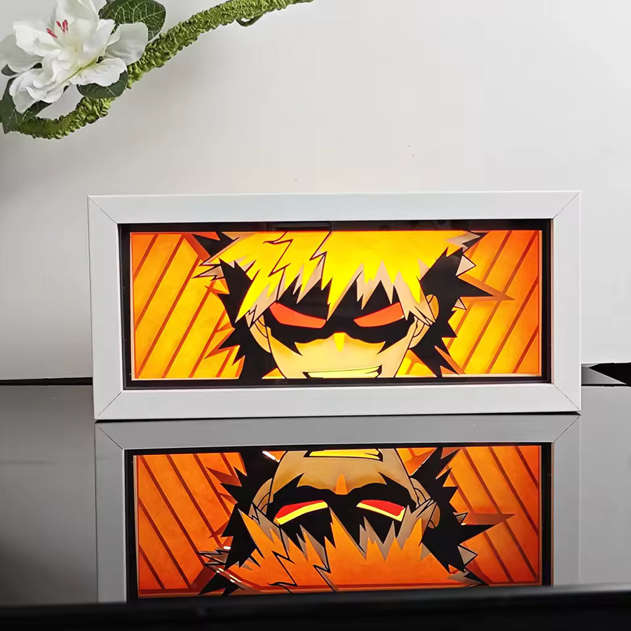 Katsuki Bakugo Hero Form Light Box — My Hero Academia Anime Decor