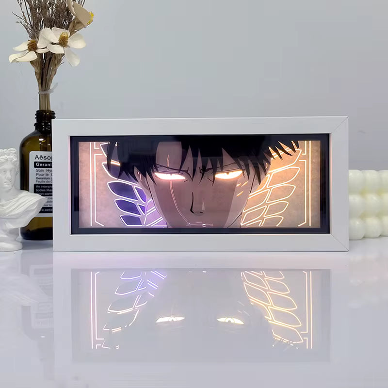 Levi Ackerman Light Box — Attack on Titan Anime Decor