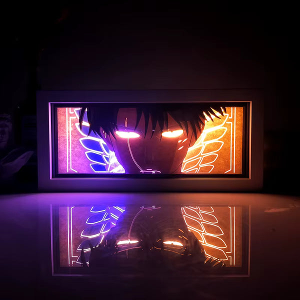 Levi Ackerman Light Box — Attack on Titan Anime Decor