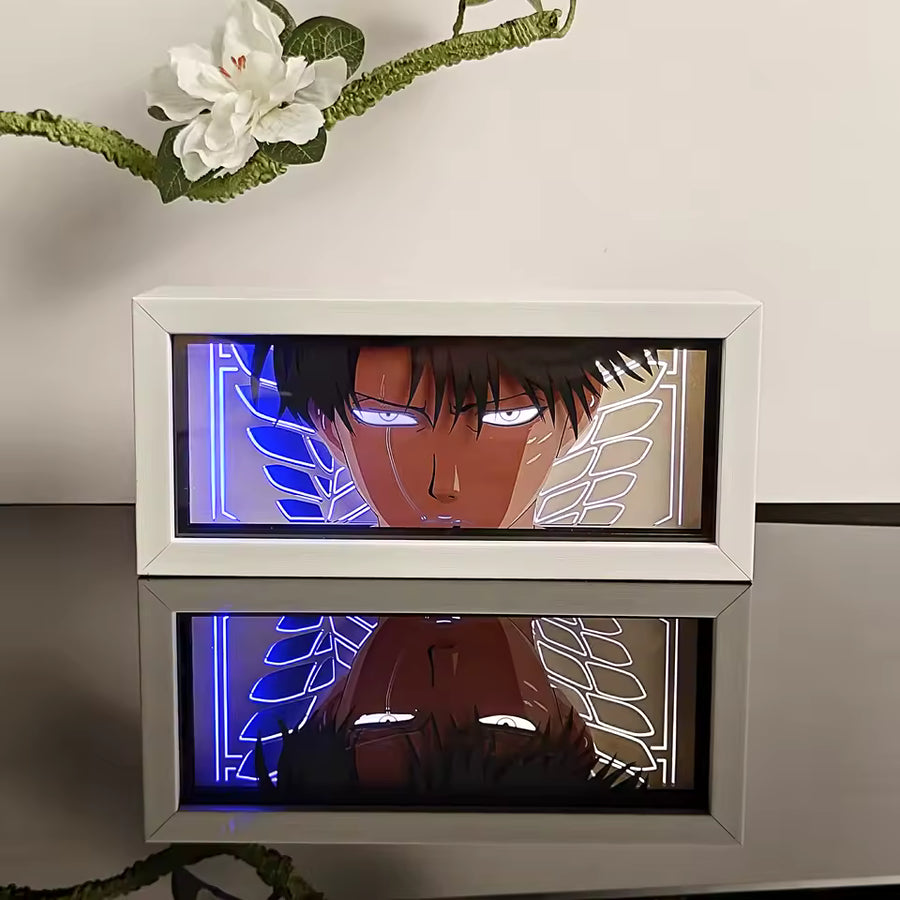 Levi Ackerman Light Box — Attack on Titan Anime Decor