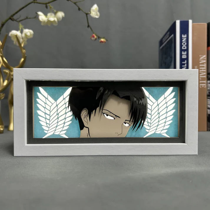 Levi Scout Regiment Light Box — Attack on Titan Anime Decor