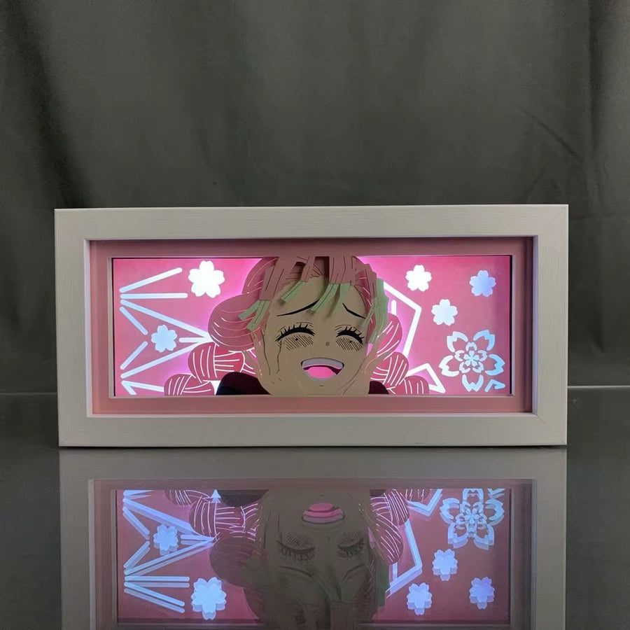 Mitsuri Kanroji Light Box — Love Hashira Demon Slayer Decor