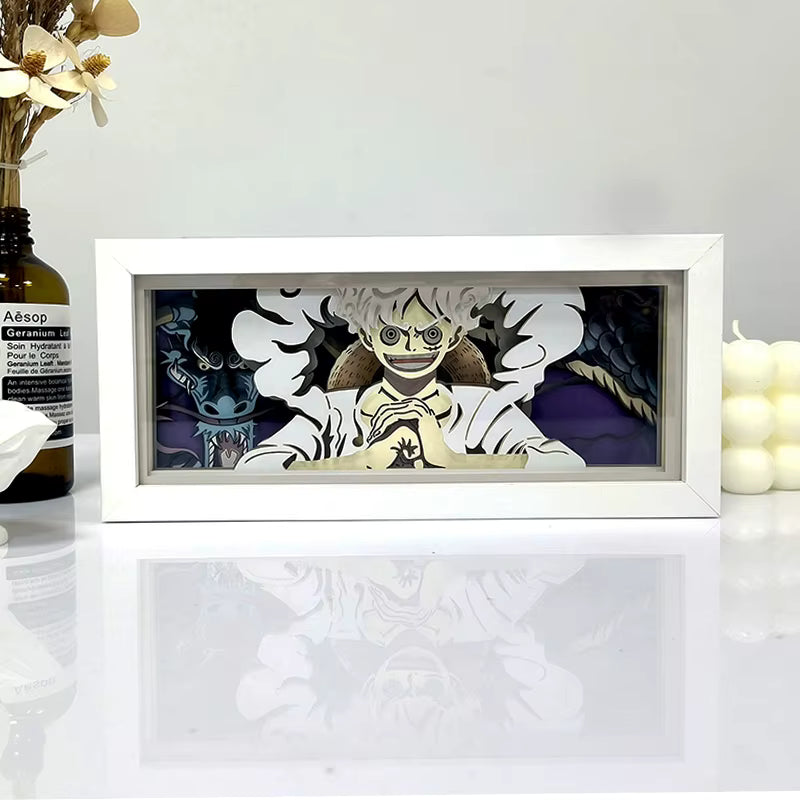 Luffy Gear 5 Light Box — One Piece Anime Decor