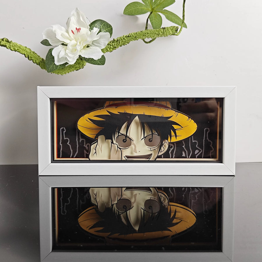 Monkey D. Luffy Fist Up Light Box — One Piece Anime Decor