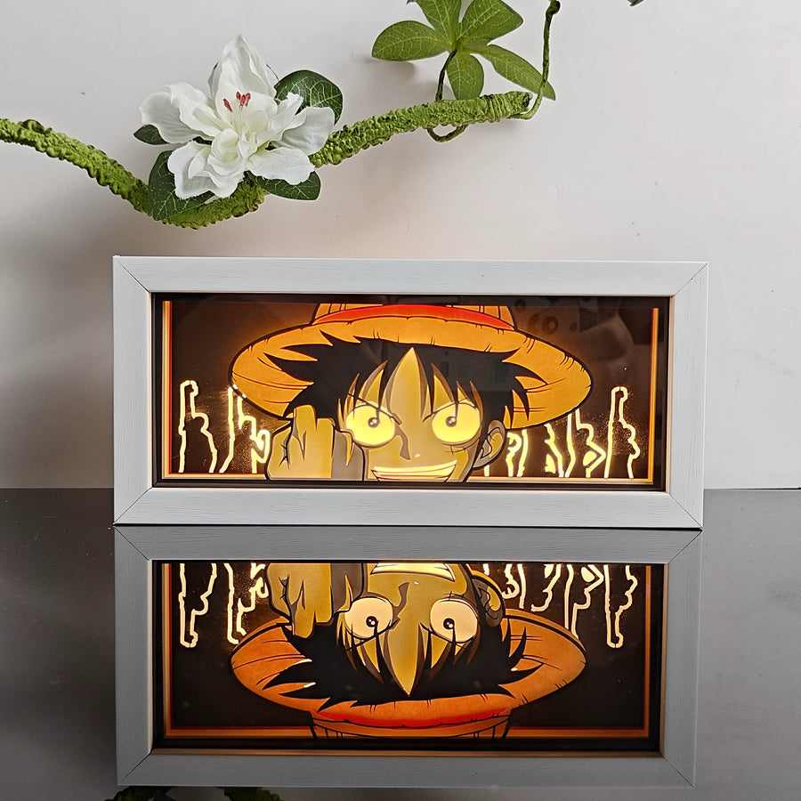 Monkey D. Luffy Fist Up Light Box — One Piece Anime Decor