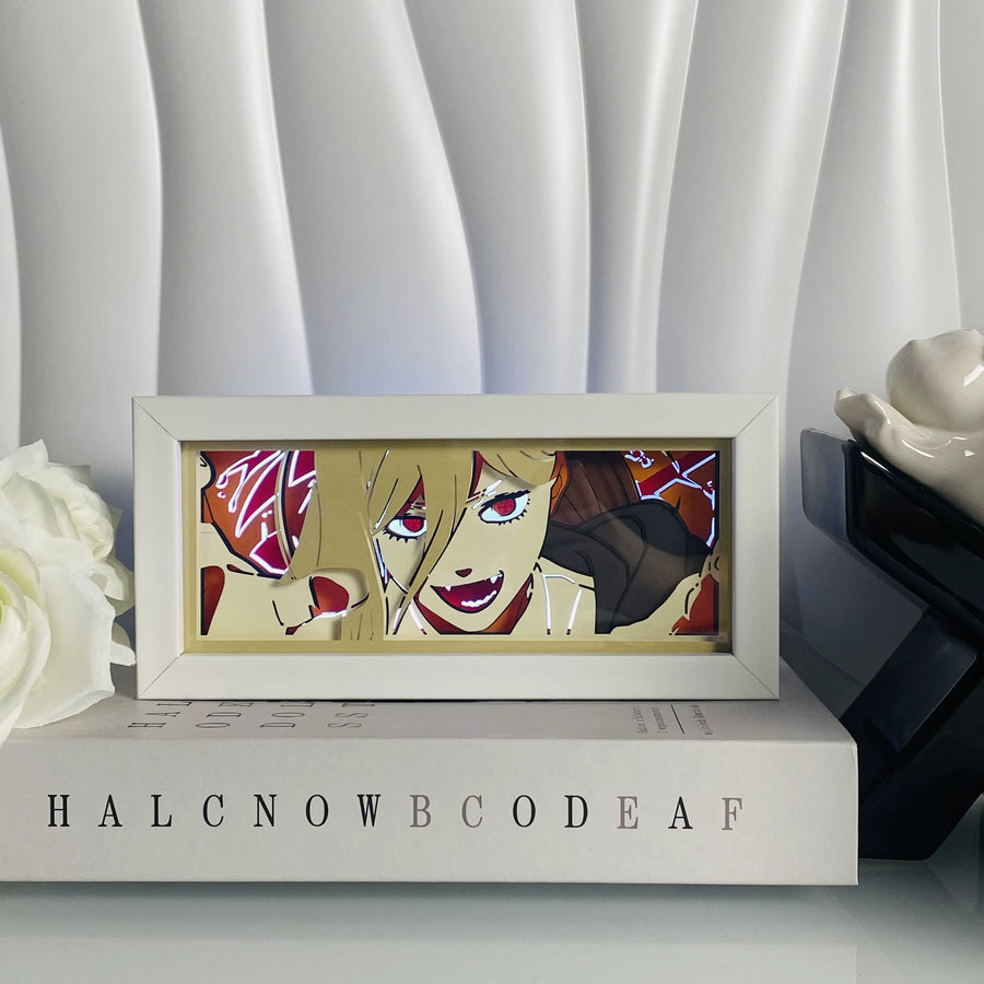 Power Light Box — Chainsaw Man Anime Room Decor
