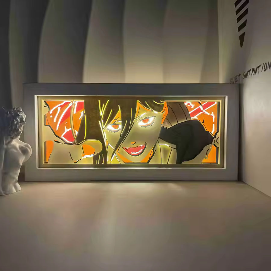 Power Light Box — Chainsaw Man Anime Room Decor