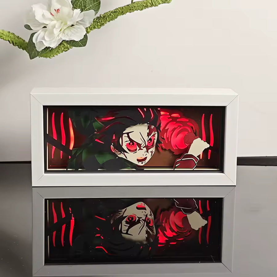 Tanjiro Kamado Light Box — Demon Slayer Sun Breathing Decor