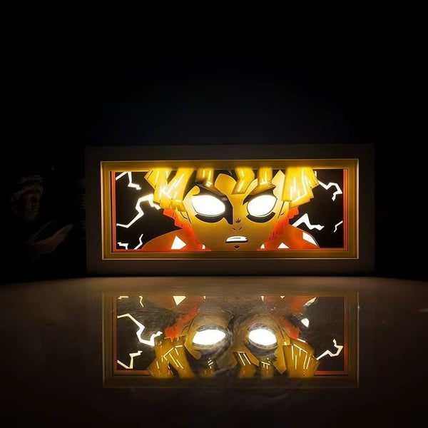 Zenitsu Agatsuma Light Box — Demon Slayer Anime Decor