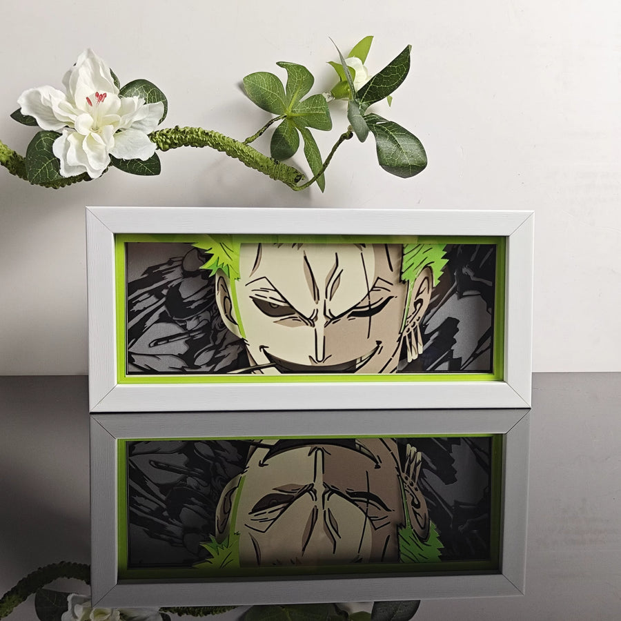Zoro Light Box — One Piece Swordsman Anime Room Decor